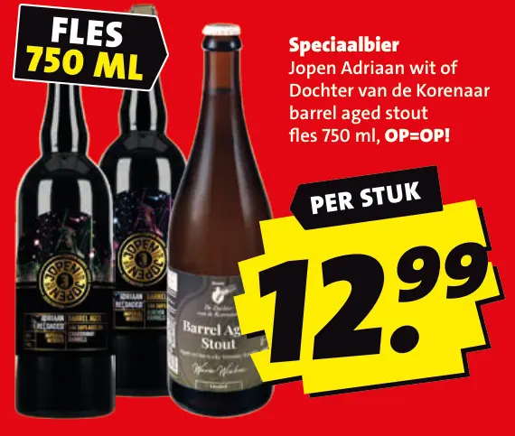 Aanbieding: Speciaalbier Jopen Adriaan wit of Dochter van de Korenaar barrel aged stout