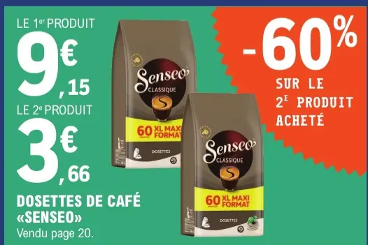 Offre: Dosettes de café