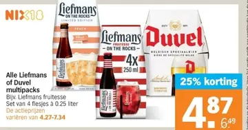Aanbieding: Alle Liefmans of Duvel multipacks