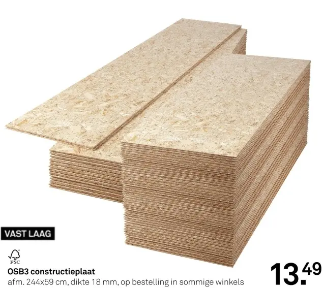 Aanbieding: OSB3 constructieplaat