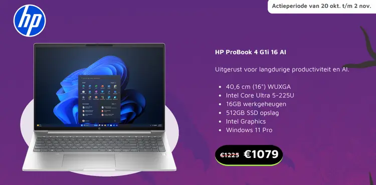Aanbieding: HP ProBook 4 G1i 16 AI