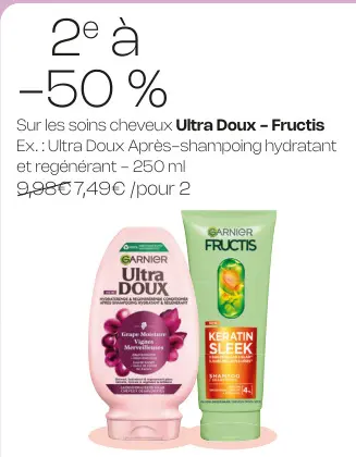 Offre: Après-shampoing hydratant et regénérant