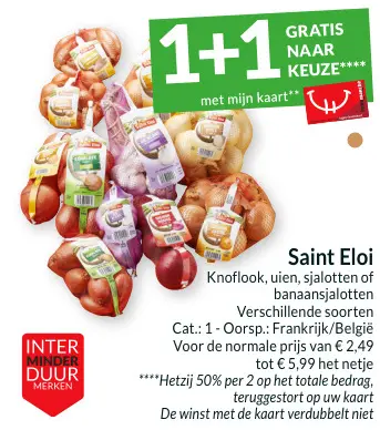 Promotie: Knoflook, uien, sjalotten of banaansjalotten