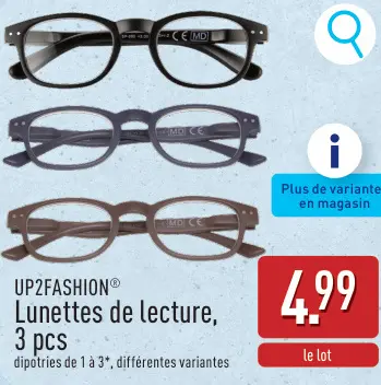 Offre: Lunettes de lecture