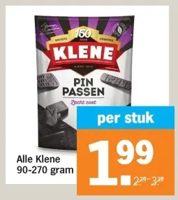 Aanbieding: Alle Klene 90-270 gram