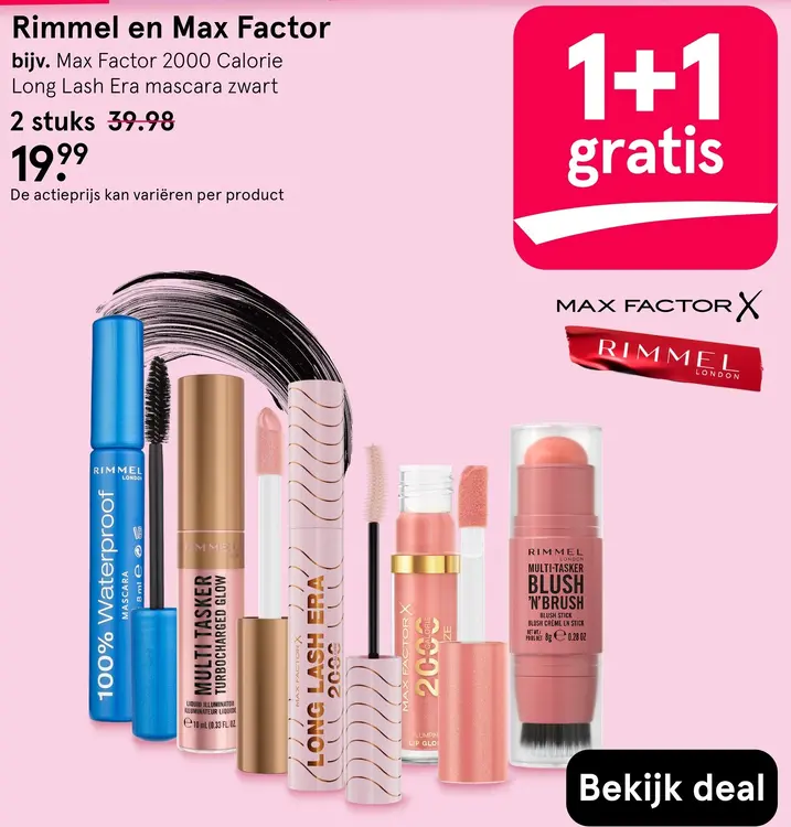 Aanbieding: Rimmel en Max Factor