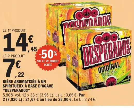 Aanbieding: Bière aromatisée à un spiritueux à base d'aga