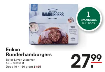 Aanbieding: Enkco Runderhamburgers
