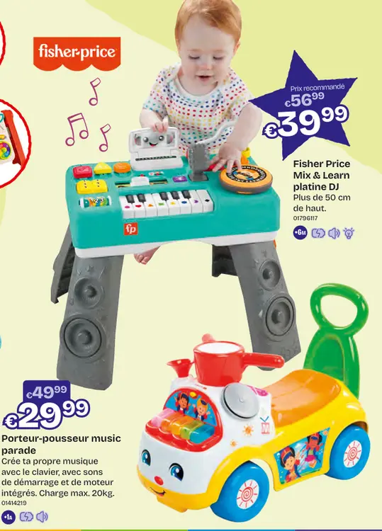 Offre: Fisher Price Mix & Learn platine DJ