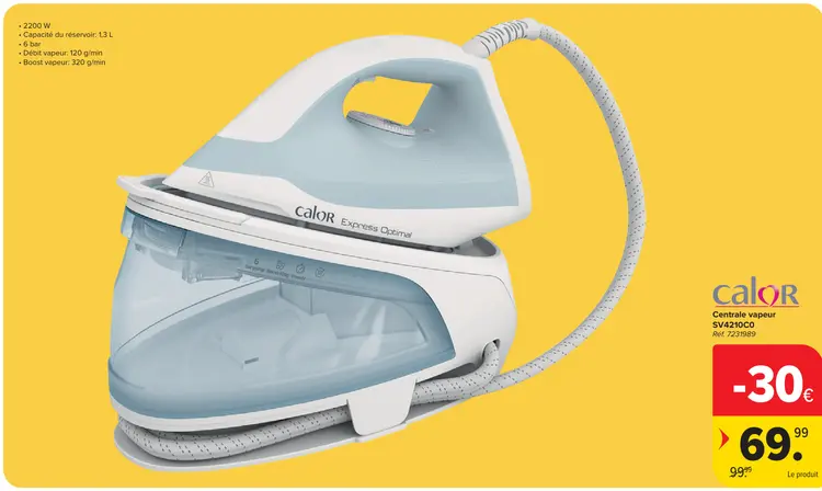 Offre: Centrale vapeur Express Optimal