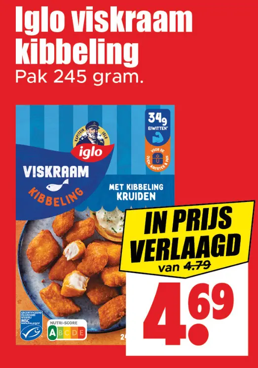 Aanbieding: Iglo viskraam kibbeling