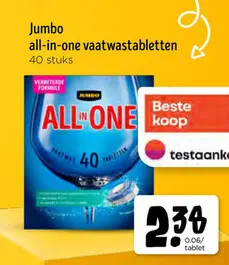 Promotie: All-in-one vaatwastabletten