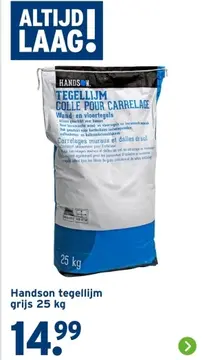 Aanbieding: Handson tegellijm grijs