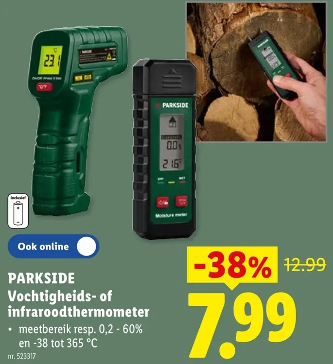 Promotie: Vochtigheids- of infraroodthermometer