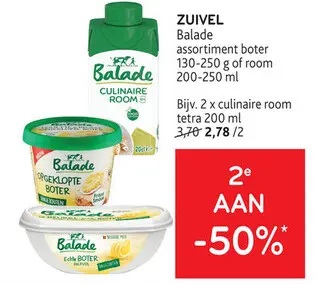 Promotie: assortiment boter of room