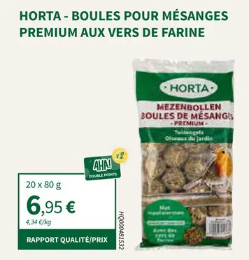 Offre: Mezenbollen boules de mésanges - premium