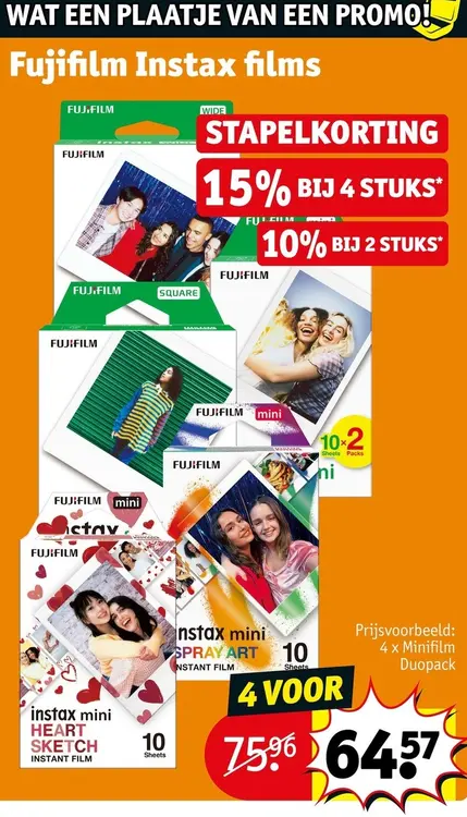 Promotie: Fujifilm Instax films