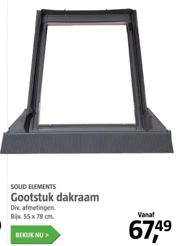 Aanbieding: Gootstuk dakraam