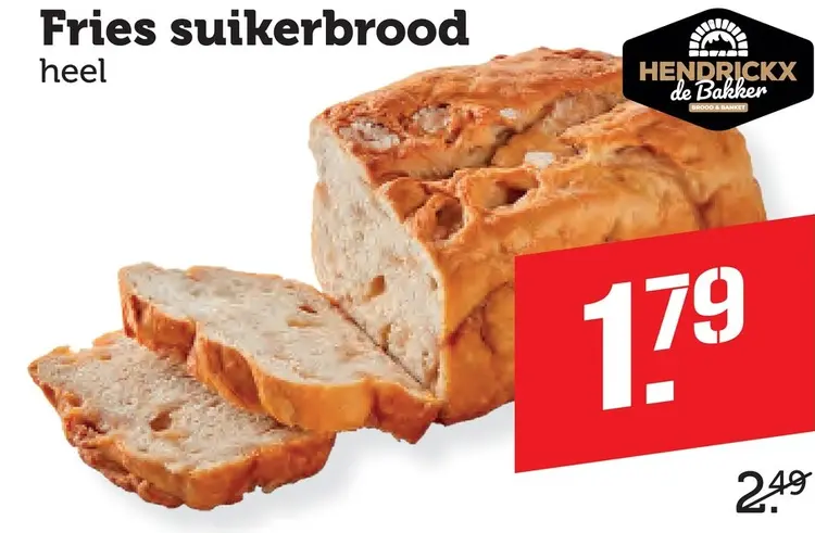 Aanbieding: Hendrickx de Bakker Fries suikerbrood