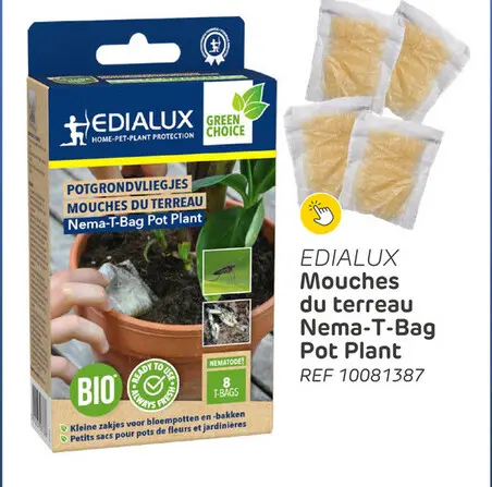 Offre: Mouches du terreau Nema-T-Bag Pot Plant