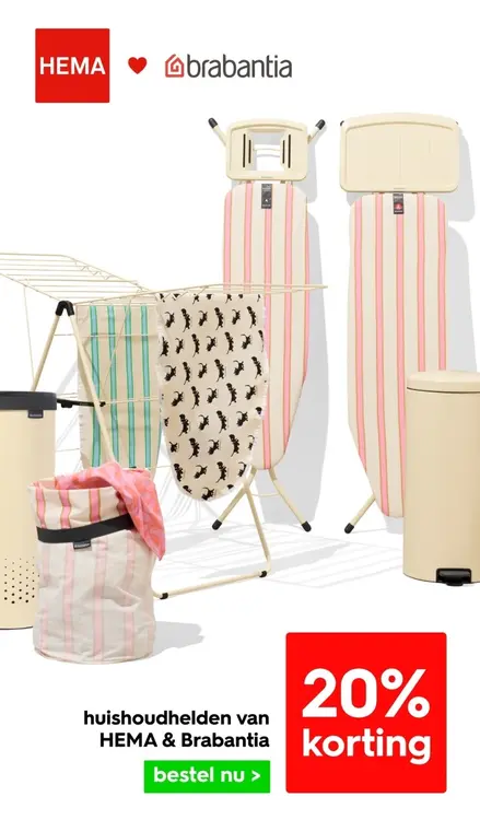 Aanbieding: huishoudhelden van Brabantia en Hema
