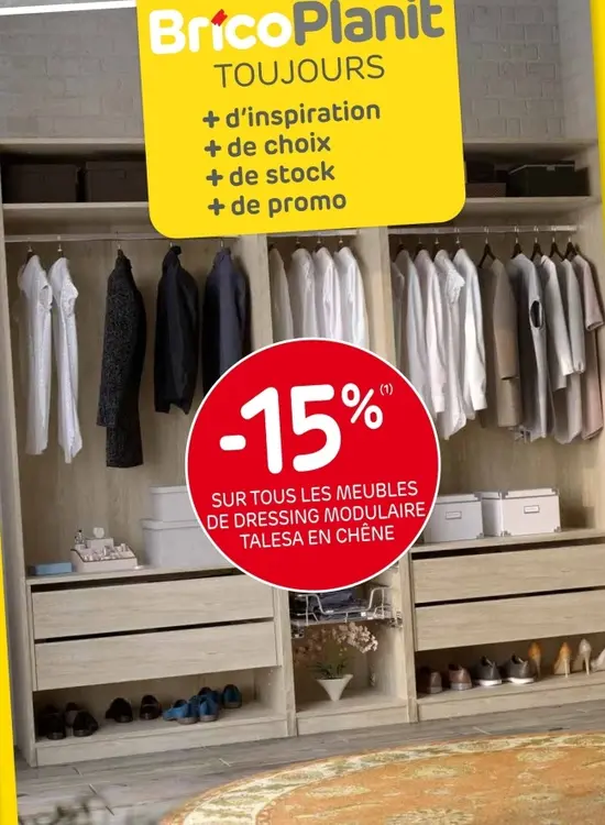 Offre: Meubles de dressing modulaire TALESA EN CHÊNE