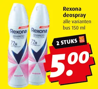 Aanbieding: Rexona deospray