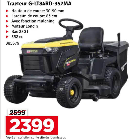 Offre: Tracteur G-LT84RD-352MA