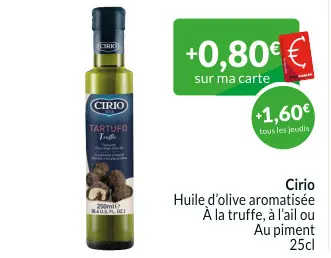 Offre: Huile d'olive aromatisée