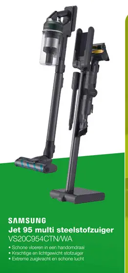 Aanbieding: Samsung VS20C954CTN/WA Jet 95 multi Steelstofzuiger