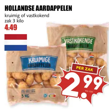 Aanbieding: Hollandse aardappelen