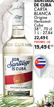 Offre: SANTIAGO DE CUBA CARTA BLANCA