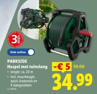 Promotie: Haspel met tuinslang