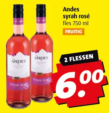 Aanbieding: Andes syrah rosé