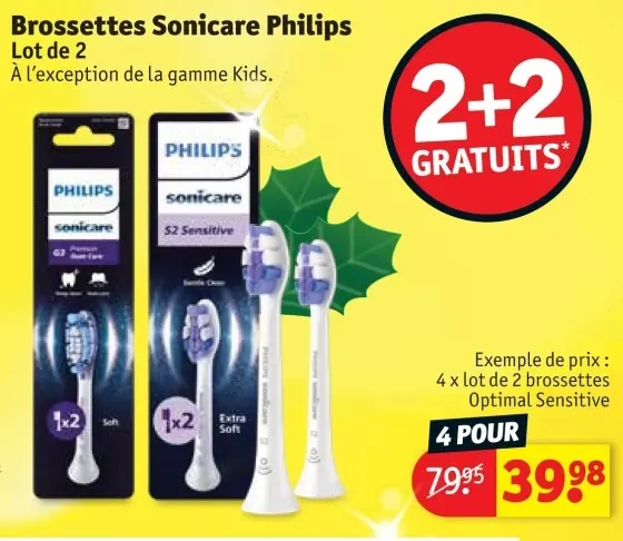 Offre: Brossettes Sonicare Philips