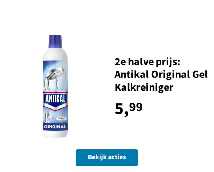 Promotie: Antikal Original Gel Kalkreiniger