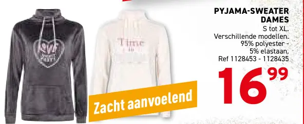 Promotie: Pyjama-sweater dames