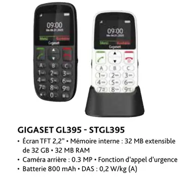Offre: Gigaset gl395 - stgl395
