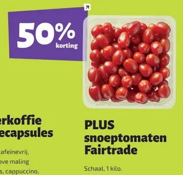 Aanbieding: PLUS snoeptomaten Fairtrade