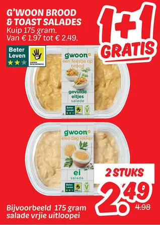 Aanbieding: Brood & toast salades