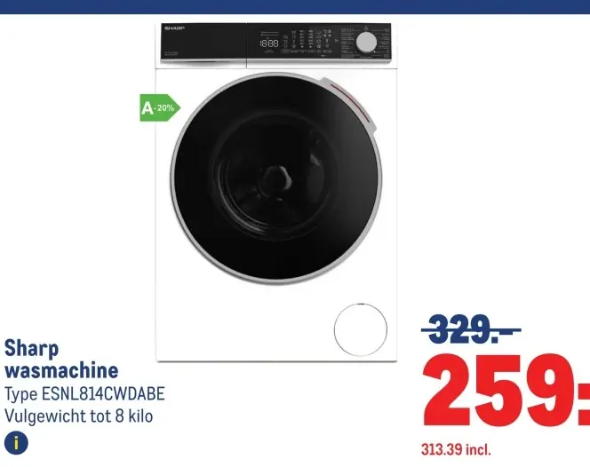 Aanbieding: wasmachine