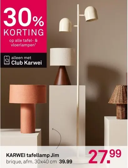 Aanbieding: Tafellamp Jim