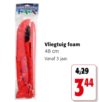 Promotie: Vliegtuig foam
