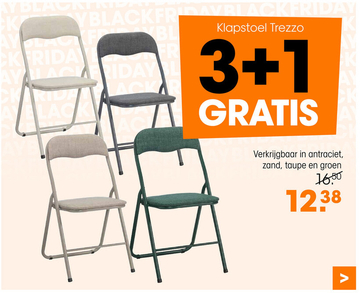 Aanbieding: Klapstoel Trezzo Antraciet