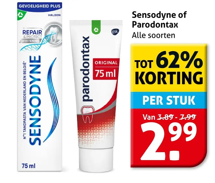 Aanbieding: Sensodyne of Parodontax