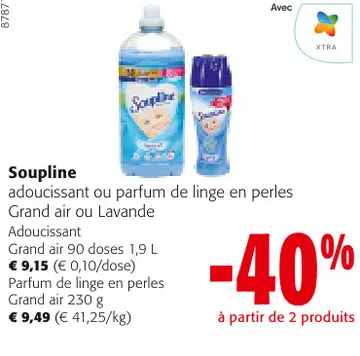 Offre: Adoucissant ou parfum de linge en perles Grand air ou Lavande