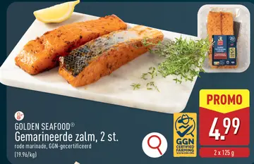 Aanbieding: Gemarineerde zalm, 2 st.