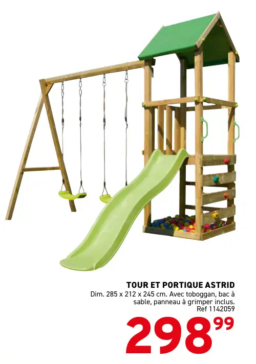 Offre: Tour et portique astrid