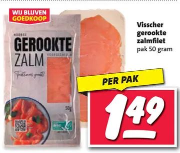 Aanbieding: Visscher gerookte zalmfilet