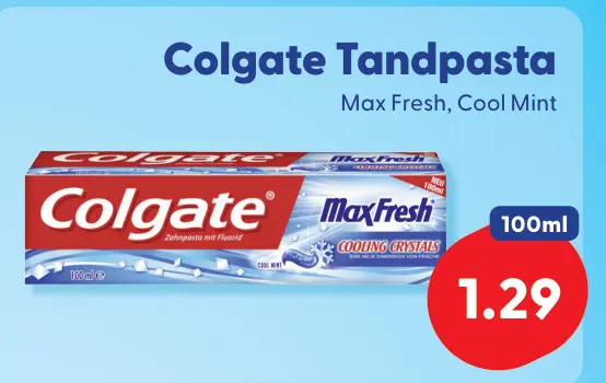 Aanbieding: Colgate Tandpasta Max Fresh, Cool Mint